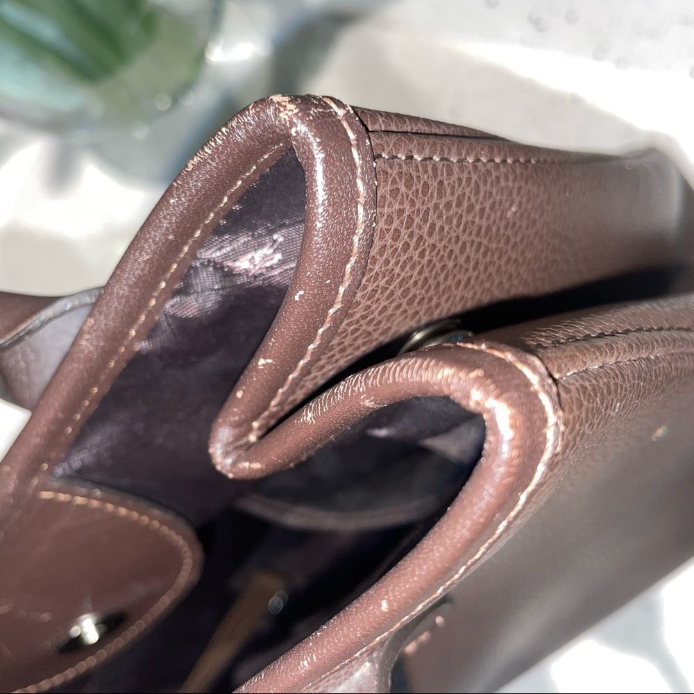 Longchamp Brown Leather Tote Bag - Picture 16 of 16